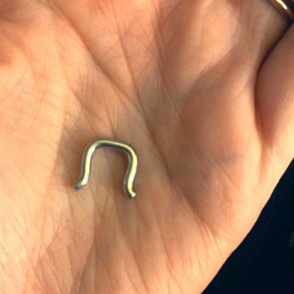 Stainless septum ring